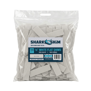1∕8” White Flat Shims Bag