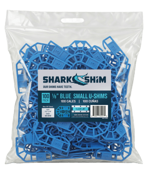 1∕8” Blue Small U-Shims Bag