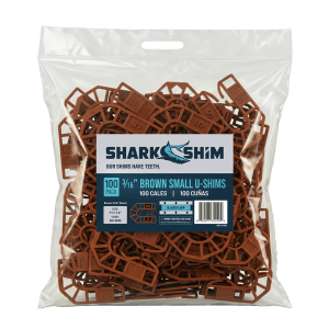 3∕16” Brown Small U-Shims Bag